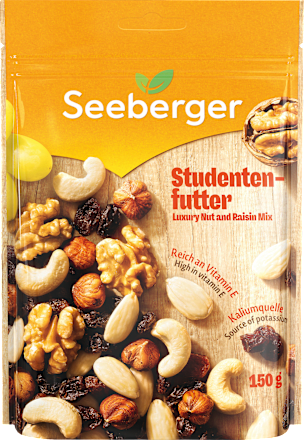 Nuss- & Trockenfrüchtemischung, Studentenfutter Seeberger