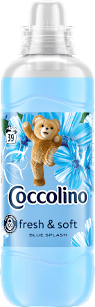 fresh & soft omekšivač za rublje Blue Splash – koncentrat, 39 pranja Coccolino