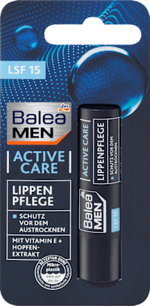 Balzam za ustnice Active Care, ZF 15 Balea MEN