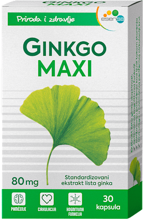 GINKO MAXI 80mg, kapsule - dodatak ishrani esensa