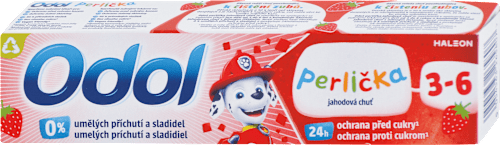 Detská zubná pasta Perlička jahodová chuť 3-6 Odol
