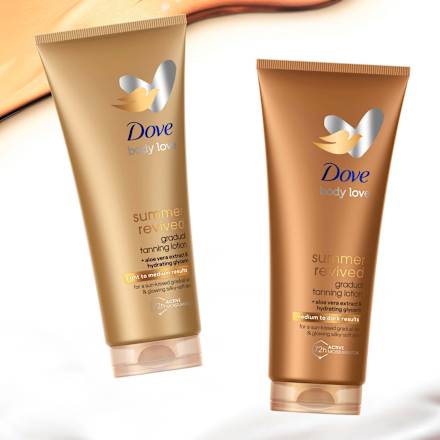 Selbstbräuner Lotion gradual tanning medium to dark Dove