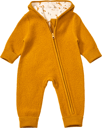 Overall aus Merinowolle mit Mitwachsfunktion & Fuchs-Muster, braun, Gr. 62/68 ALANA