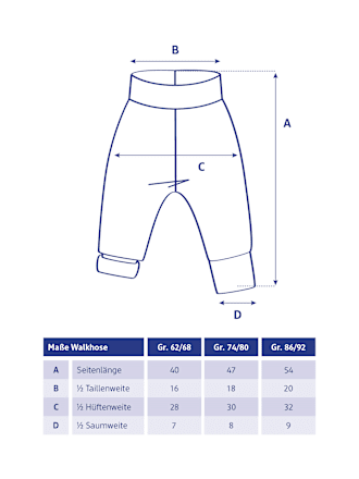 Hose aus Merinowolle & mit Mitwachsfunktion, lila, Gr. 74/80 ALANA