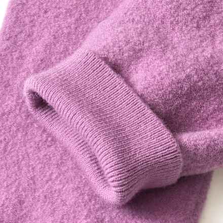 Hose aus Merinowolle & mit Mitwachsfunktion, lila, Gr. 62/68 ALANA