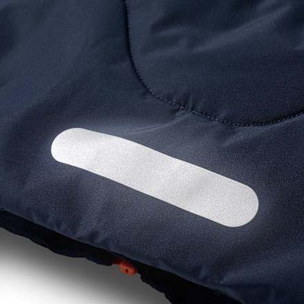 Winterjacke mit Raglanärmeln, blau & orange, Gr. 122/128 PUSBLU