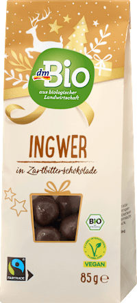 Ingwer in Zartbitterschokolade dmBio
