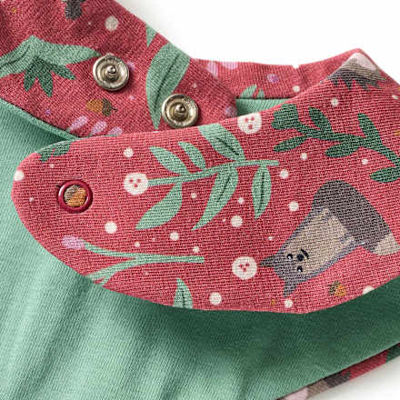 Halstuch mit Waldtier-Muster, rot ALANA