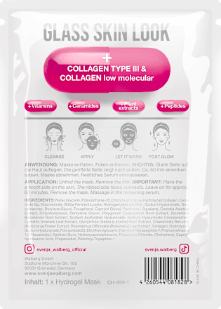 Tuchmaske Glass Skin Collagen Mask Svenja Walberg