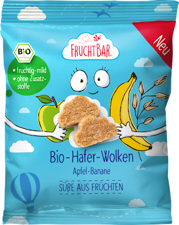 Kindersnack Hafer-Wolken Apfel & Banane ab 12 Monaten FruchtBar