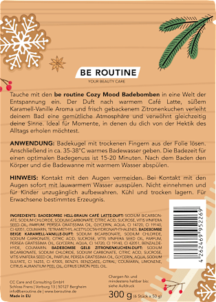 Badebombe COZY MOOD (6x50 g) BE ROUTINE