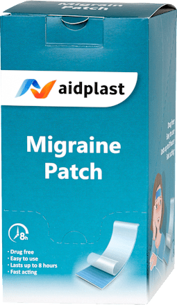 Chladivá náplasť proti migréne eukalyptus, levanduľa, mäta aidplast