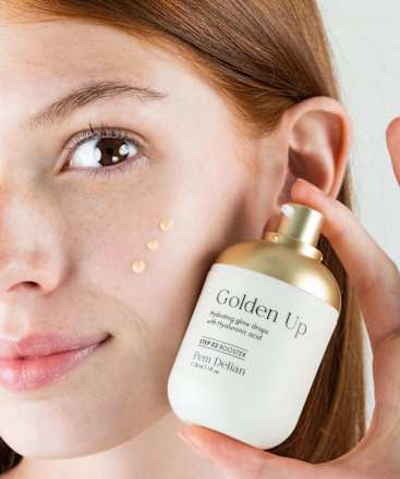 Golden Up Hidratáló, ragyogásfokozó fluid hialuronsavval Pem Delian