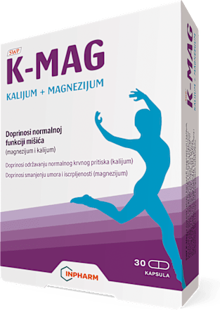 K-MAG KALIJUM MAGNEZIJUM kapsule - dodatak ishrani INPHARM