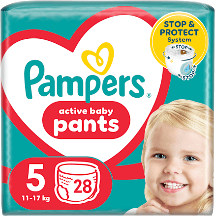 plenkové kalhotky Active Baby, velikost 5 Pampers active baby