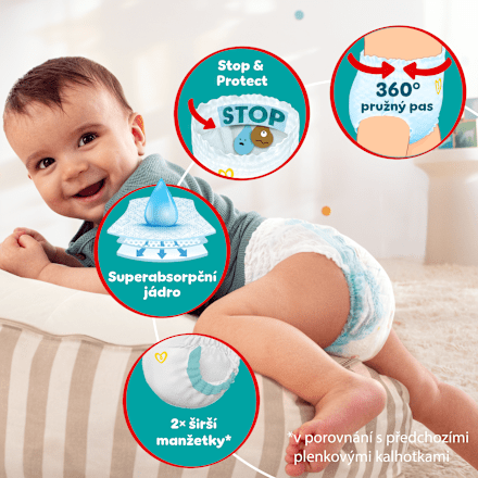 plenkové kalhotky Active Baby, velikost 5 Pampers active baby