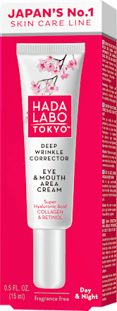 Deep Wrinkle Corrector krema za područje oko očiju i usana HADA LABO TOKYO