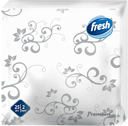 Premium salvete - srebrne fresh