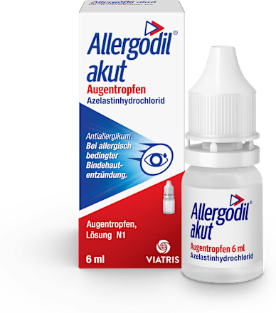 Allergodil akut Augentropfen 0,5mg/ml Azelastinhydrochlorid Augentropfen, Lösung Allergodil