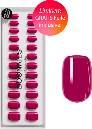 Künstliche Nägel, Soft Gel Press Ons Acai Berry Doonails