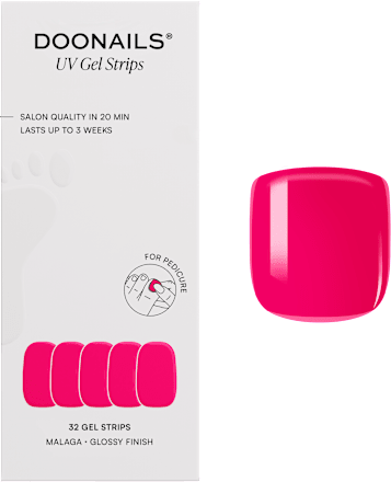 UV Gel Nagelfolien, Pediküre Gel Strips Malaga Doonails