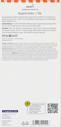 Maska za oči s gel perlicama My Happy Place ebelin