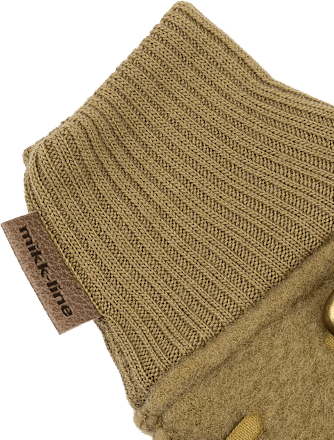 Handschuhe mit Merinowolle, khaki, Gr. 62/68 Mikk-Line
