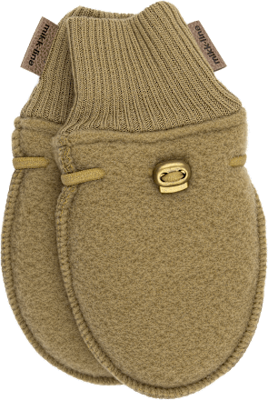 Handschuhe mit Merinowolle, khaki, Gr. 74/80 Mikk-Line