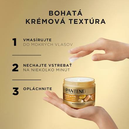 Obnovujúca maska na poškodené vlasy Keratin Intensive Repair PANTENE PRO-V
