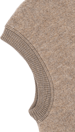 Schlupfmütze mit Merinowolle, braun, Gr. 86/92 Mikk-Line