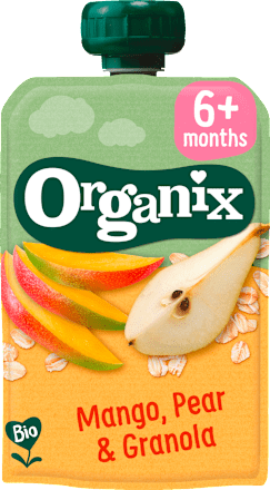 Piure de mango,pere și ovăz ECO 6+ Organix