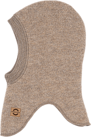 Schlupfmütze mit Merinowolle, braun, Gr. 74/80 Mikk-Line