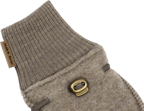 Handschuhe mit Merinowolle, braun, Gr. 74/80 Mikk-Line
