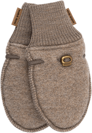 Handschuhe mit Merinowolle, braun, Gr. 62/68 Mikk-Line