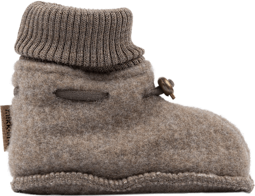 Schuhe mit Merinowolle, braun, Gr. 62/68 Mikk-Line