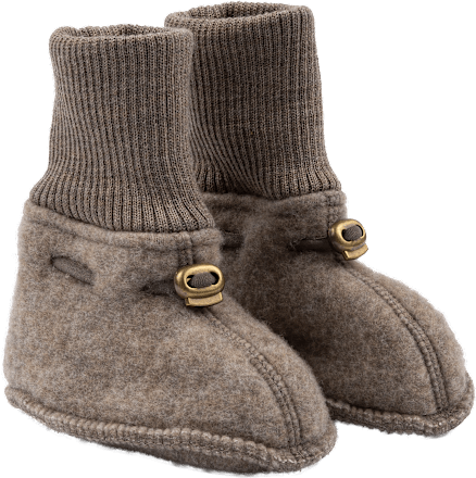 Schuhe mit Merinowolle, braun, Gr. 62/68 Mikk-Line