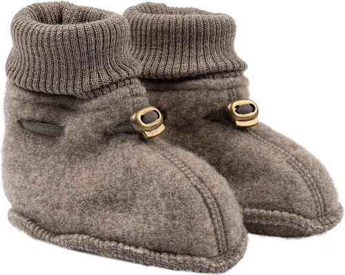 Schuhe mit Merinowolle, braun, Gr. 62/68 Mikk-Line