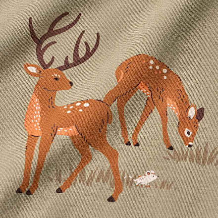 Langarmshirt Pro Climate mit Waldtier-Motiv, braun, Gr. 86 ALANA