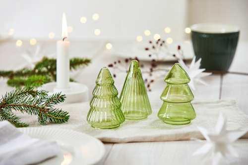 Glas Tannenbaum Grün Dekorieren & Einrichten