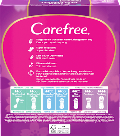 Slipeinlagen Plus Original mit Frischeduft Carefree