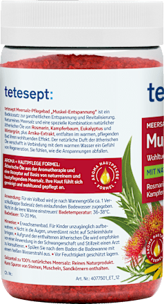 Badesalz Muskel-Entspannung tetesept