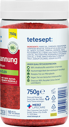 Badesalz Muskel-Entspannung tetesept