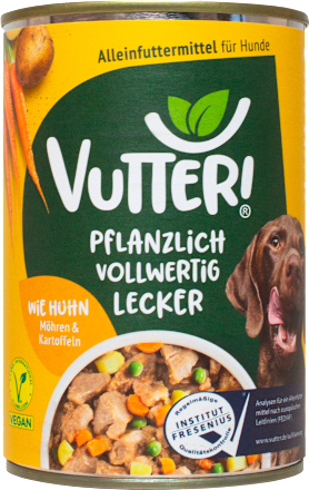 Nassfutter Hund, Vegan wie Huhn VUTTER!