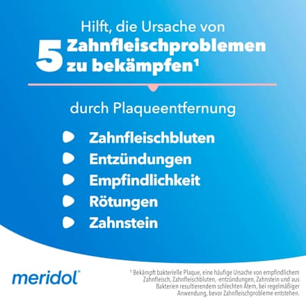 Zahnbürste Zahnfleischschutz mittel meridol