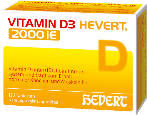 VITAMIN D3 HEVERT 2000 IE Tabletten 120 St VITAMIN D3 HEVERT