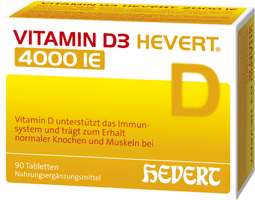 VITAMIN D3 HEVERT 4000 I.E. Tabletten 90 St VITAMIN D3 HEVERT