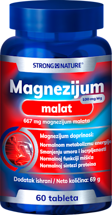 Magnezijum malat 100mg tablete STRONG NATURE