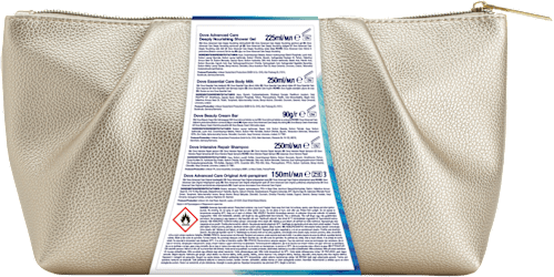 dárková sada nourish + velká kosmetická taštička Dove