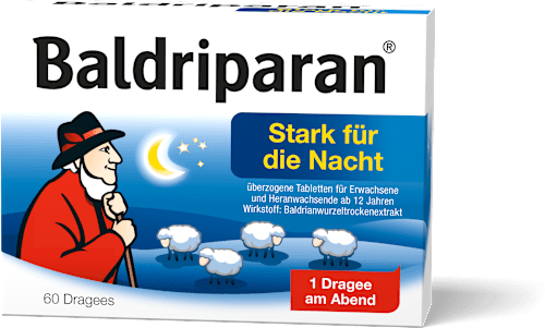 Baldriparan Stark für die Nacht überzogene Tabletten Baldriparan