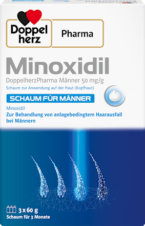 Minoxidil DoppelherzPharma Männer 50 mg/g  Schaum 3x60g Doppelherz